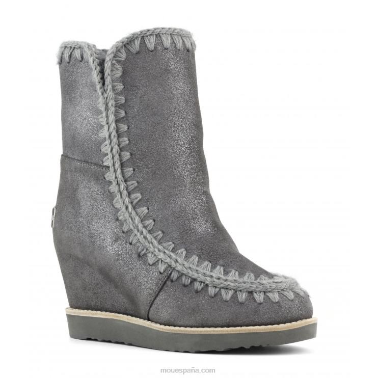 mujer shorts con puntera francesa Mou NN6RX568 polvo de hierro