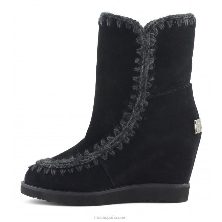 mujer shorts con puntera francesa Mou NN6RX571 negro