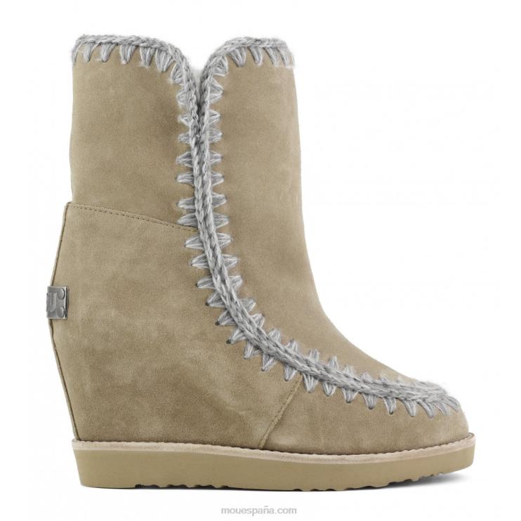 mujer shorts con puntera francesa Mou NN6RX573 piedra oscura