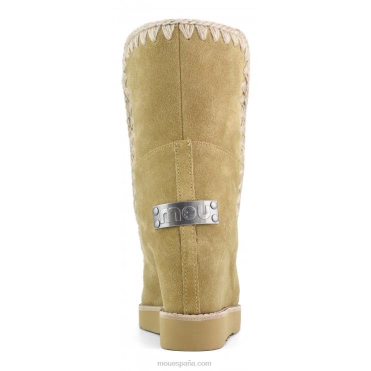 mujer shorts con puntera francesa Mou NN6RX575 tabaco