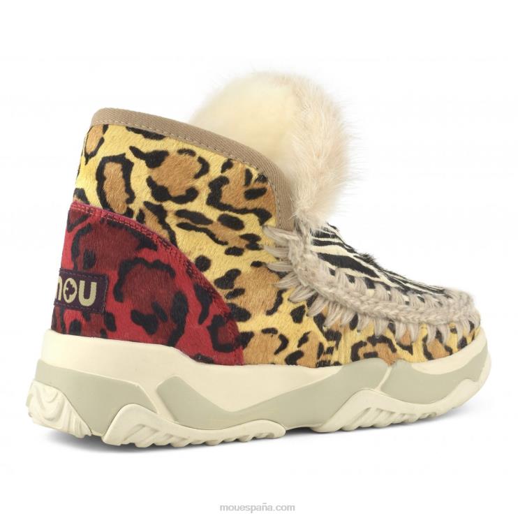 mujer Entrenador esquimal piel de caballo mixta Mou NN6RX687 cebra negro blanco