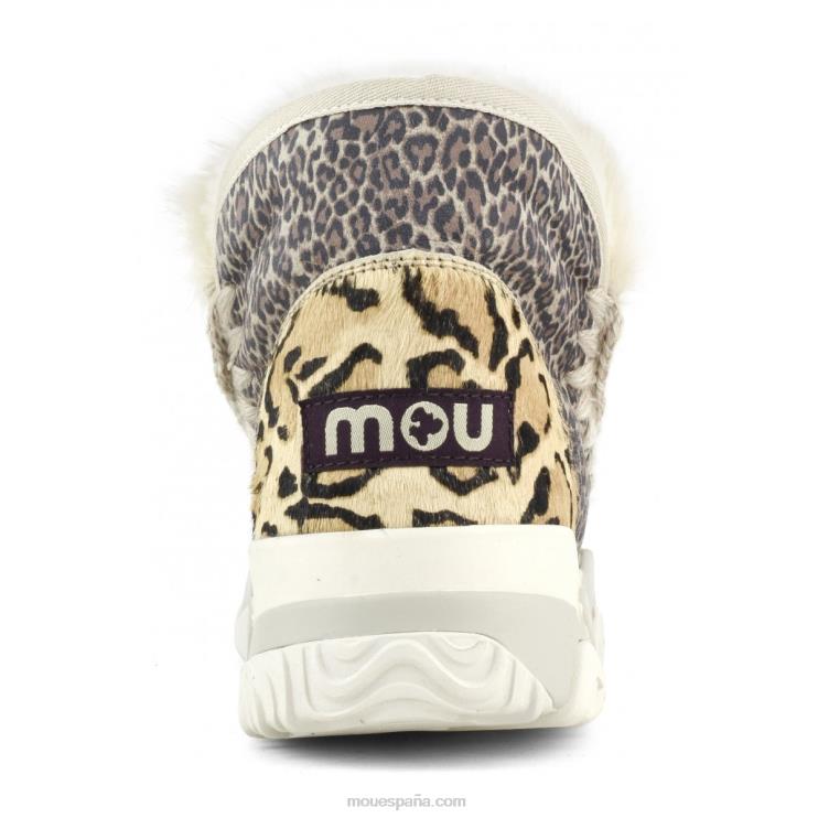 mujer Entrenador esquimal piel de caballo mixta Mou NN6RX688 piel de caballo pequeño guepardo leo