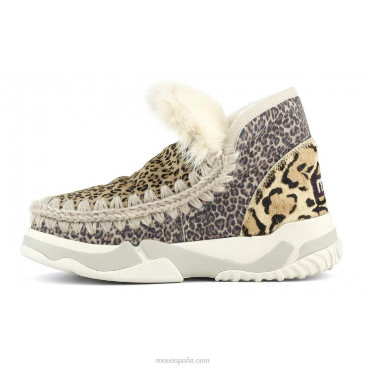 mujer Entrenador esquimal piel de caballo mixta Mou NN6RX688 piel de caballo pequeño guepardo leo