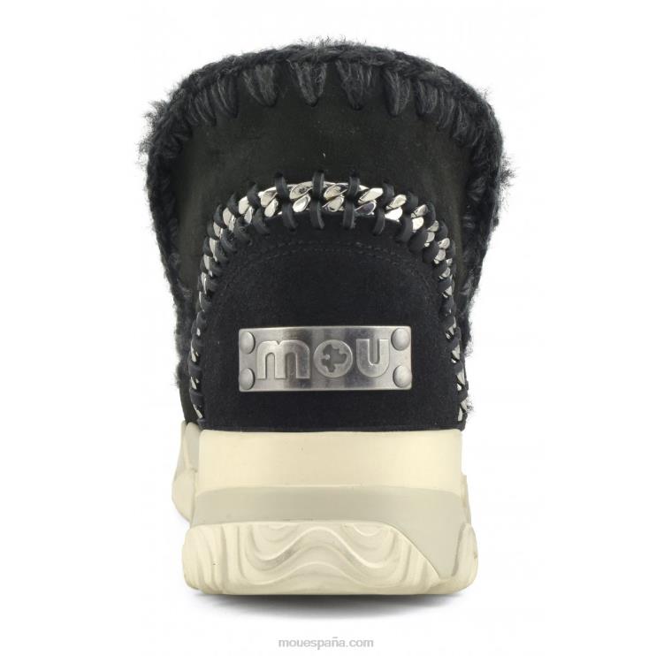 mujer cadena trasera de entrenador esquimal Mou NN6RX697 negro