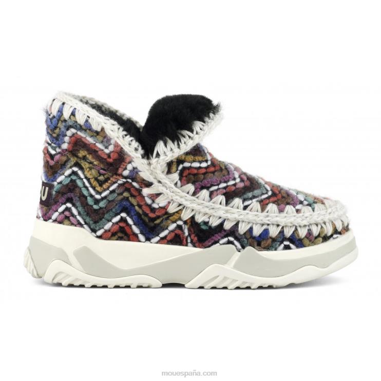 mujer entrenador esquimal de lana Mou NN6RX700 mezcla de lana rosa