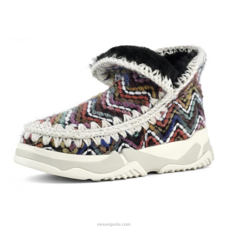 mujer entrenador esquimal de lana Mou NN6RX700 mezcla de lana rosa