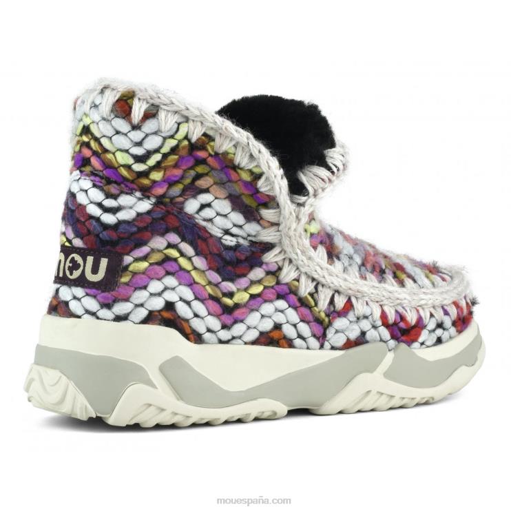 mujer entrenador esquimal de lana Mou NN6RX701 mezcla de lana pastel