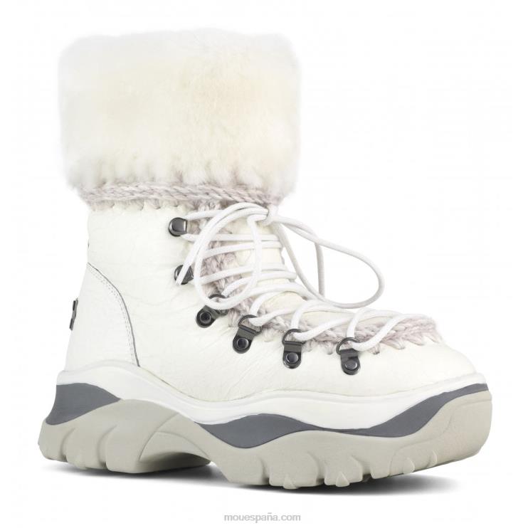mujer bota gruesa de montaña esquimal Mou NN6RX727 blanco ceroso