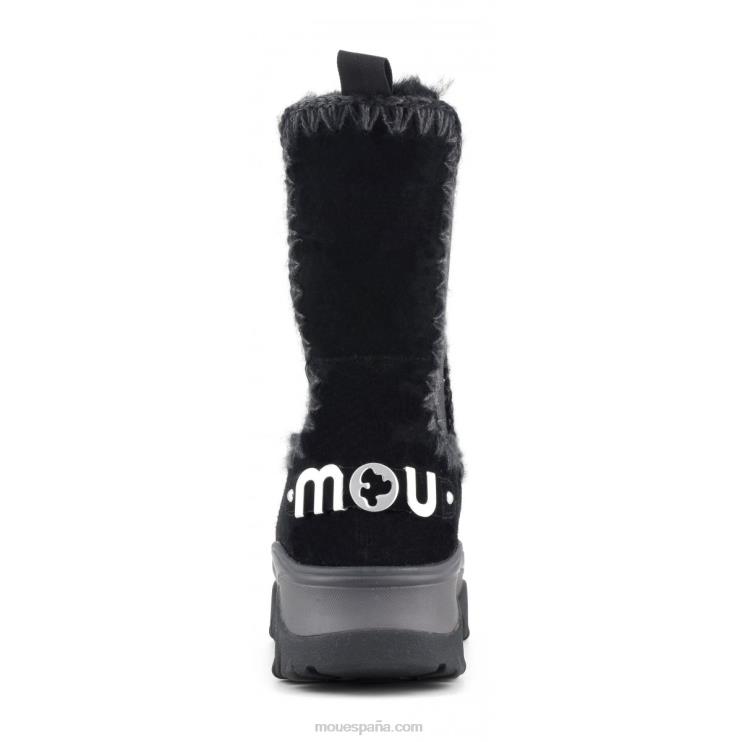 mujer botas chelsea altas esquimales gruesas Mou NN6RX726 negro