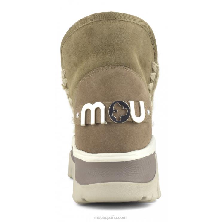 mujer zapatilla gruesa esquimal Mou NN6RX719 elefante gris