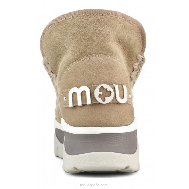 mujer zapatilla gruesa esquimal Mou NN6RX721 camello