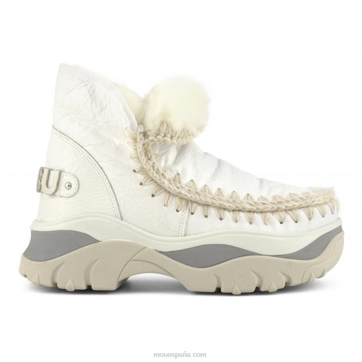 mujer zapatilla gruesa esquimal Mou NN6RX724 blanco ceroso