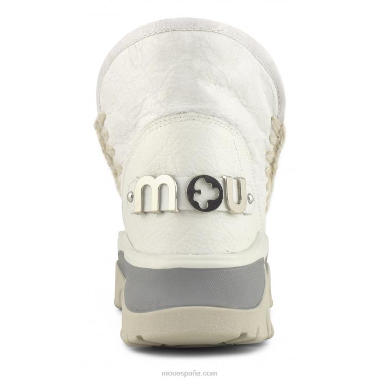 mujer zapatilla gruesa esquimal Mou NN6RX724 blanco ceroso