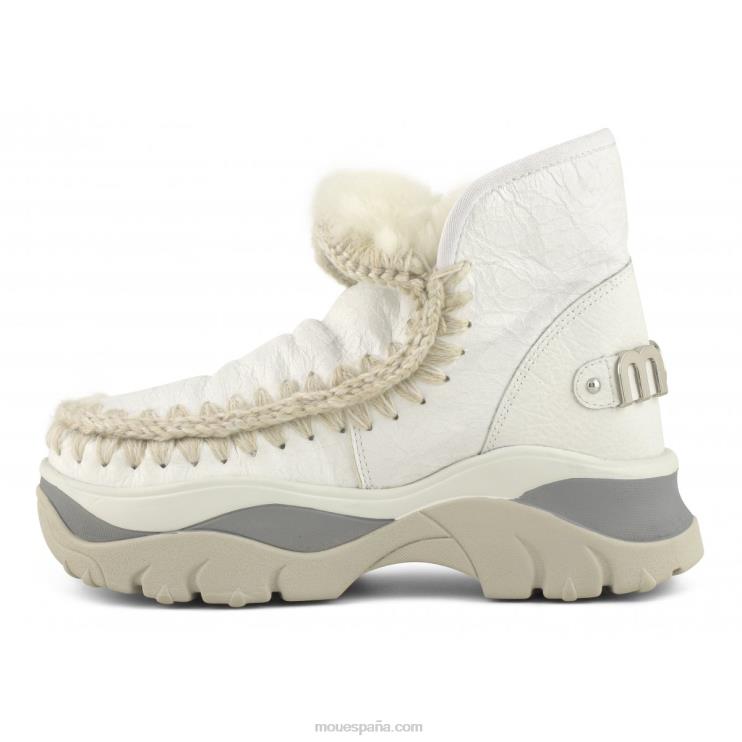 mujer zapatilla gruesa esquimal Mou NN6RX724 blanco ceroso