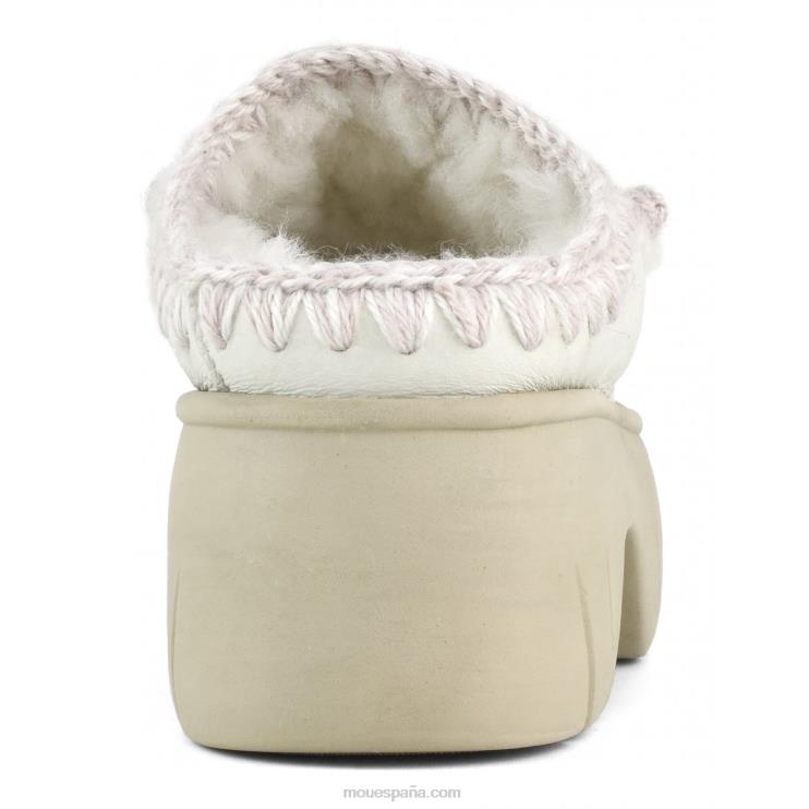 mujer giro de obstrucción esquimal Mou NN6RX525 nubuck blanco verdadero