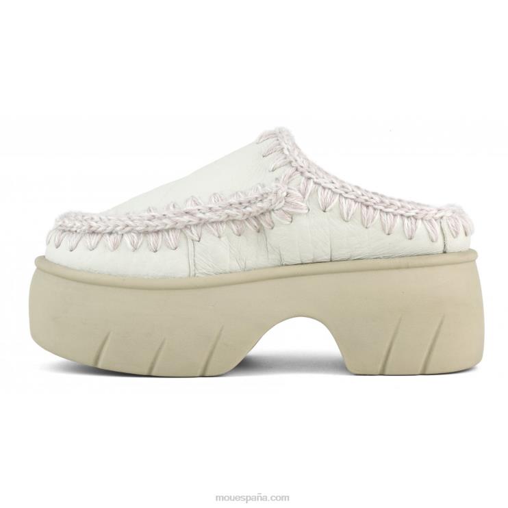 mujer giro de obstrucción esquimal Mou NN6RX525 nubuck blanco verdadero