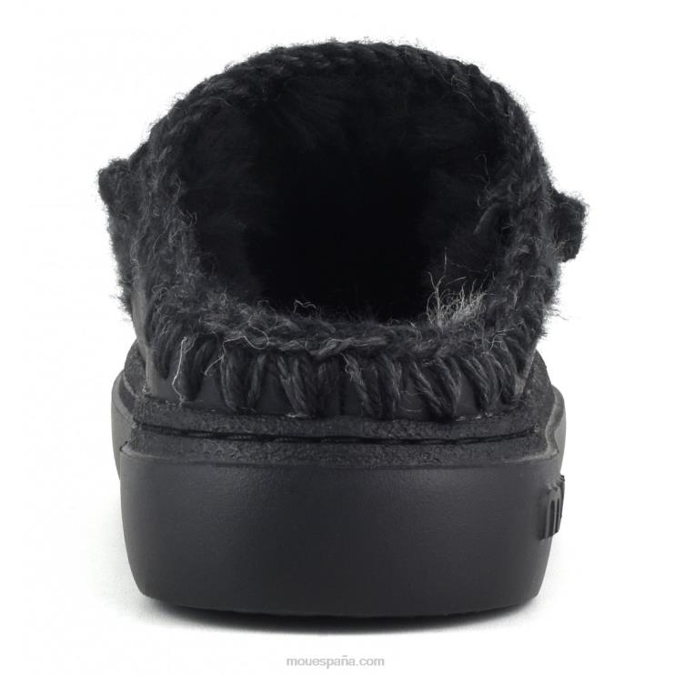 mujer zueco atrevido esquimal Mou NN6RX521 nubuck negro