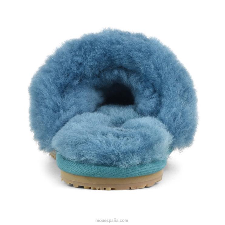 mujer Slipper 2 rayas pelo borrego Mou NN6RX455 golfo de vizcaya