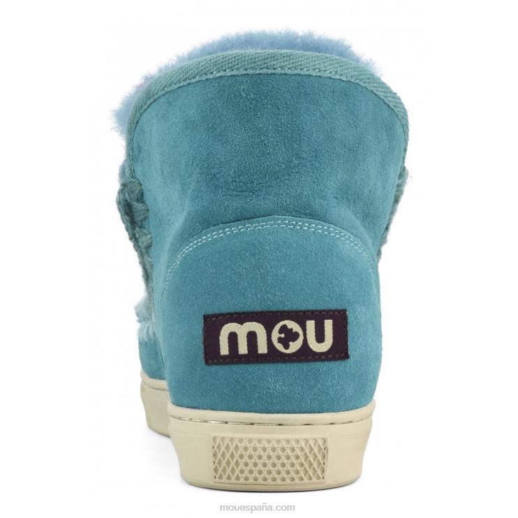 mujer Zapatilla esquimal pespuntes combinados Mou NN6RX607 golfo de vizcaya