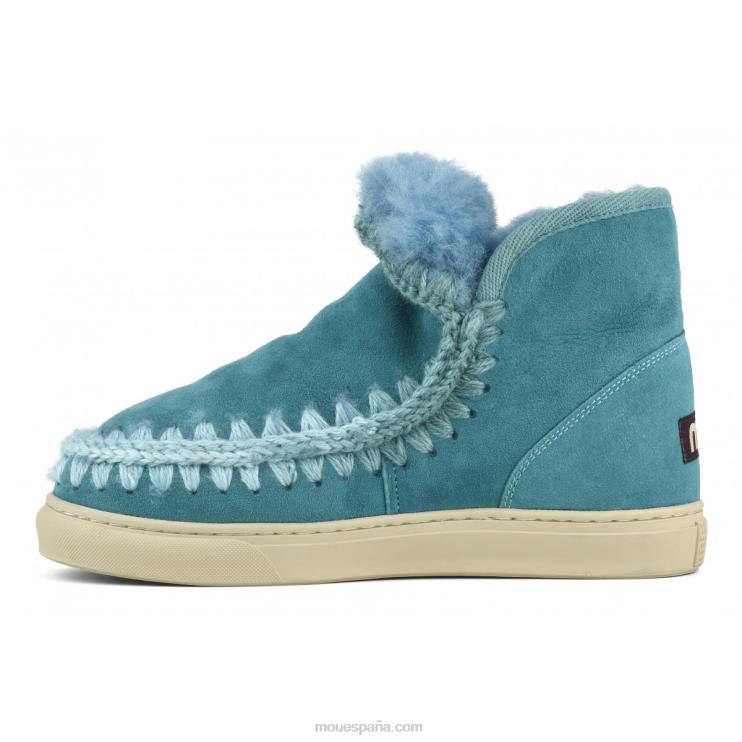 mujer Zapatilla esquimal pespuntes combinados Mou NN6RX607 golfo de vizcaya