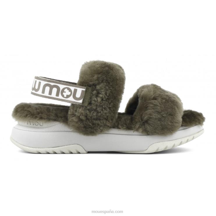 mujer correa trasera de pantuflas para correr Mou NN6RX510 milicia