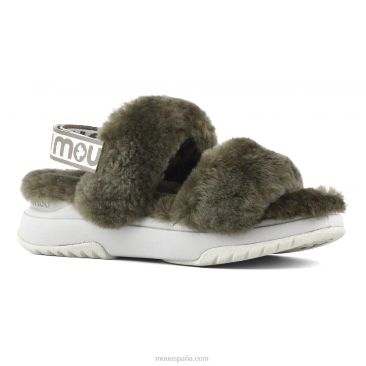 mujer correa trasera de pantuflas para correr Mou NN6RX510 milicia