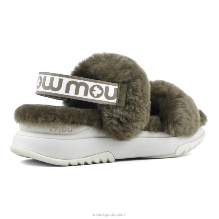 mujer correa trasera de pantuflas para correr Mou NN6RX510 milicia