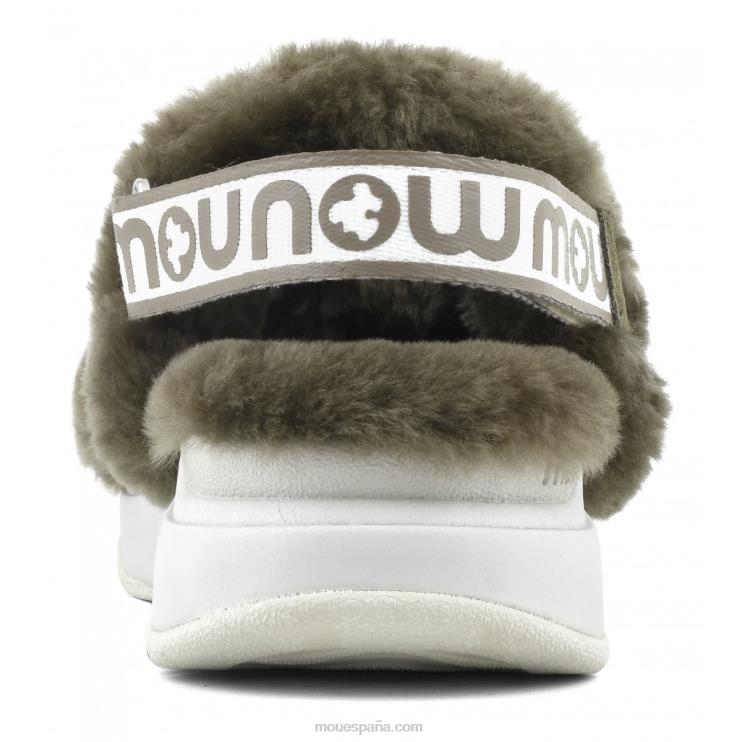 mujer correa trasera de pantuflas para correr Mou NN6RX510 milicia