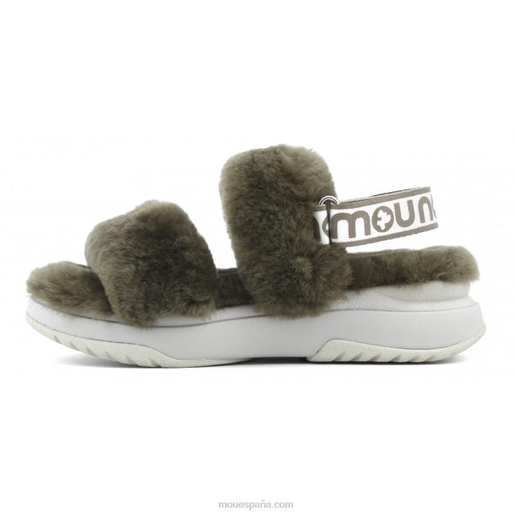 mujer correa trasera de pantuflas para correr Mou NN6RX510 milicia