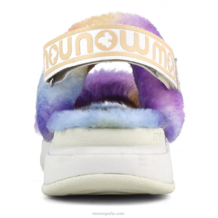 mujer correa trasera de pantuflas para correr Mou NN6RX515 mezclar morado
