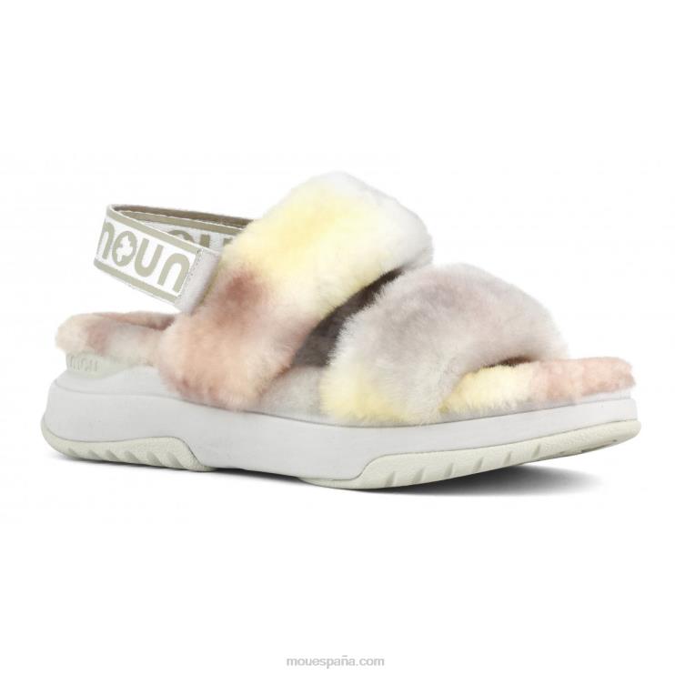 mujer correa trasera de pantuflas para correr Mou NN6RX516 mezcla natural