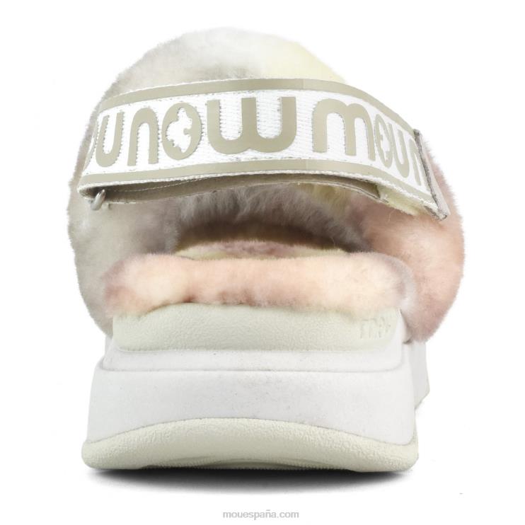 mujer correa trasera de pantuflas para correr Mou NN6RX516 mezcla natural