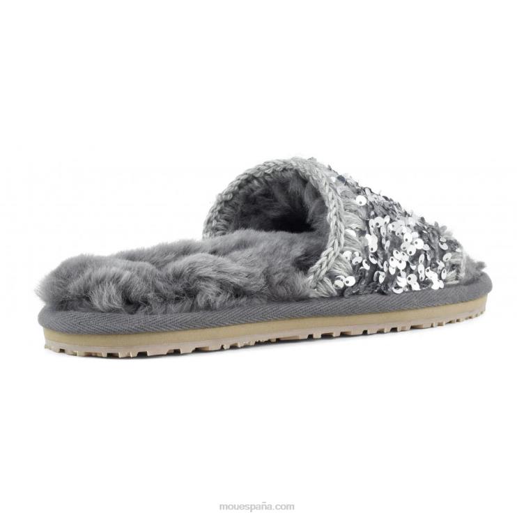 mujer deslizador de lentejuelas Mou NN6RX502 lentejuelas de acero