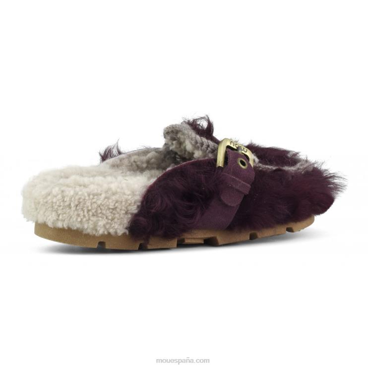 mujer hebilla bio checkiang de invierno Mou NN6RX426 Burdeos