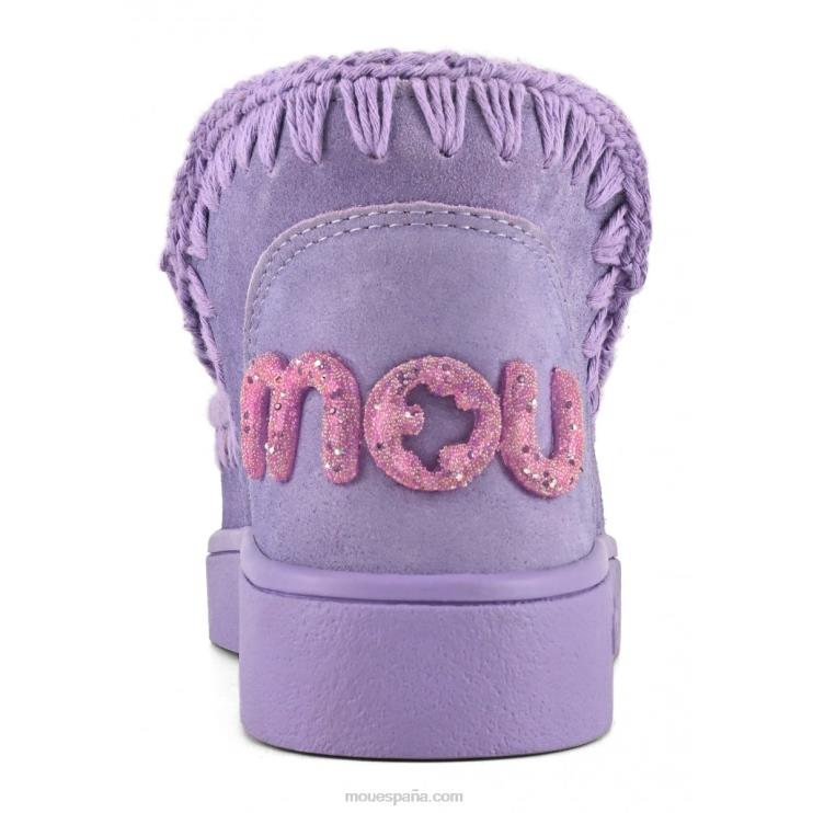 mujer logotipo de brillo monocromático de zapatillas Mou NN6RX34 glicina