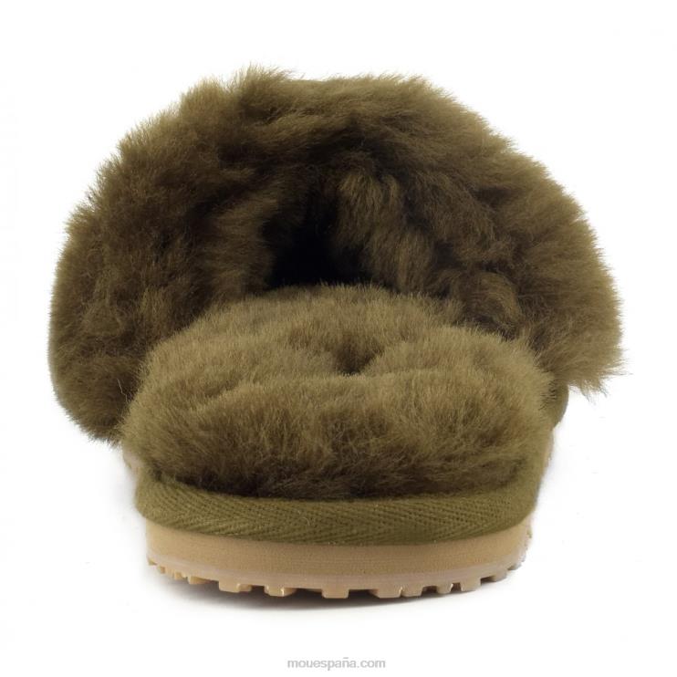 mujer pantuflas con pelo de oveja Mou NN6RX490 milicia
