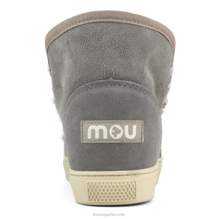 mujer sobrecostura de zapatillas esquimales Mou NN6RX591 nuevo gris