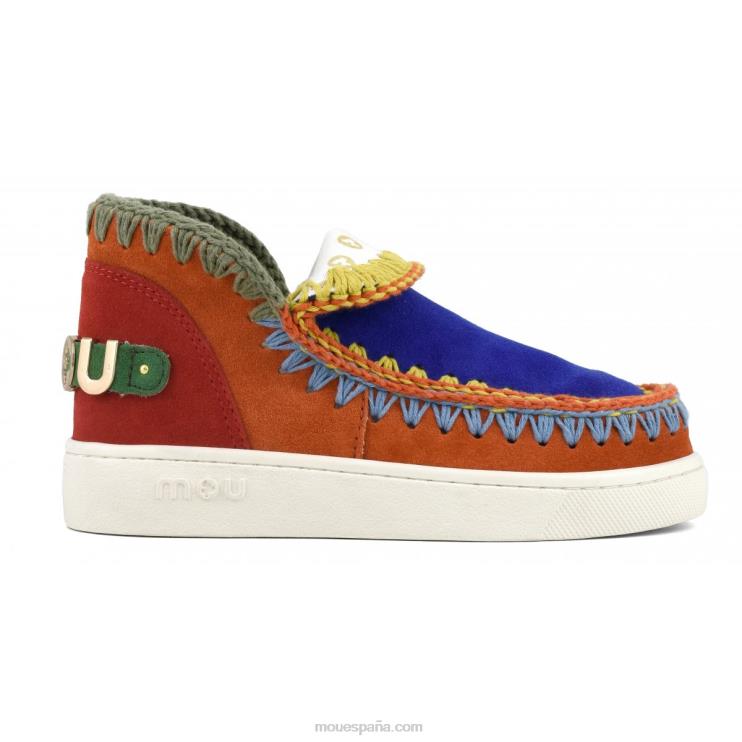 mujer tenis color block Mou NN6RX57 multicolor