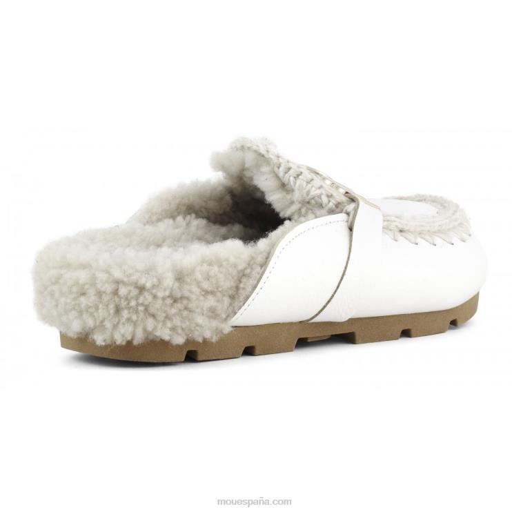 mujer tobogán biológico de invierno Mou NN6RX421 blanco ceroso