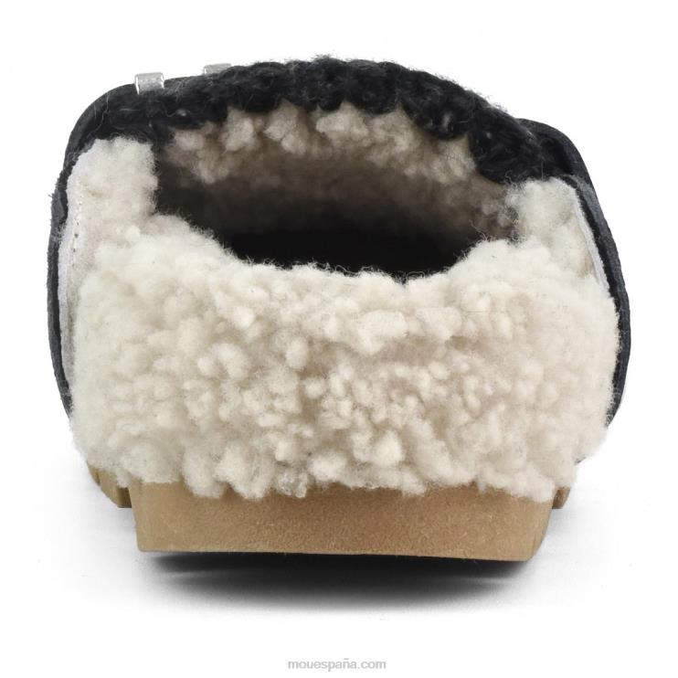 mujer tobogán biológico de invierno Mou NN6RX423 charol negro