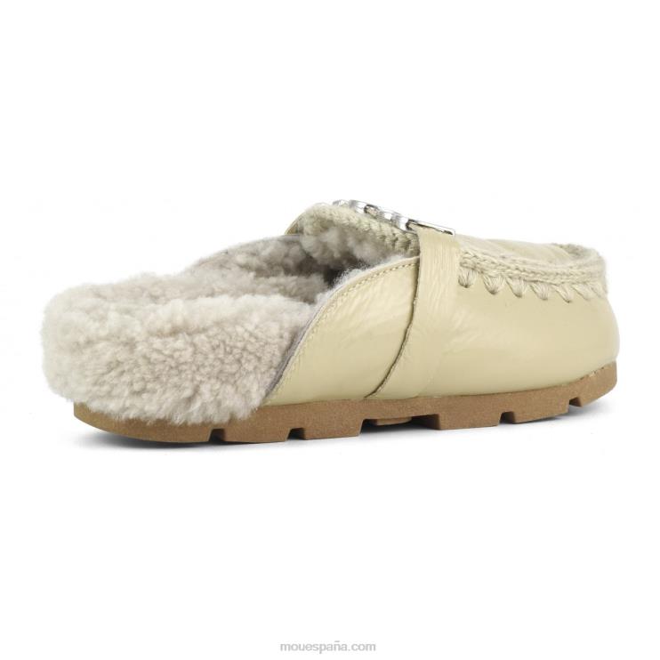 mujer tobogán biológico de invierno Mou NN6RX424 arena de charol