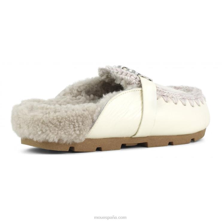 mujer tobogán biológico de invierno Mou NN6RX425 blanco charol