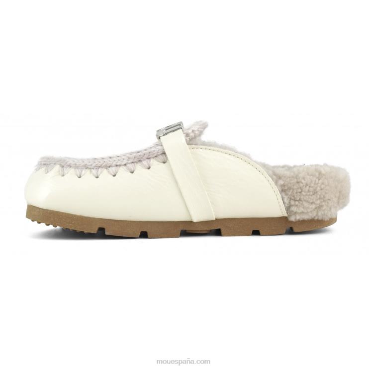 mujer tobogán biológico de invierno Mou NN6RX425 blanco charol