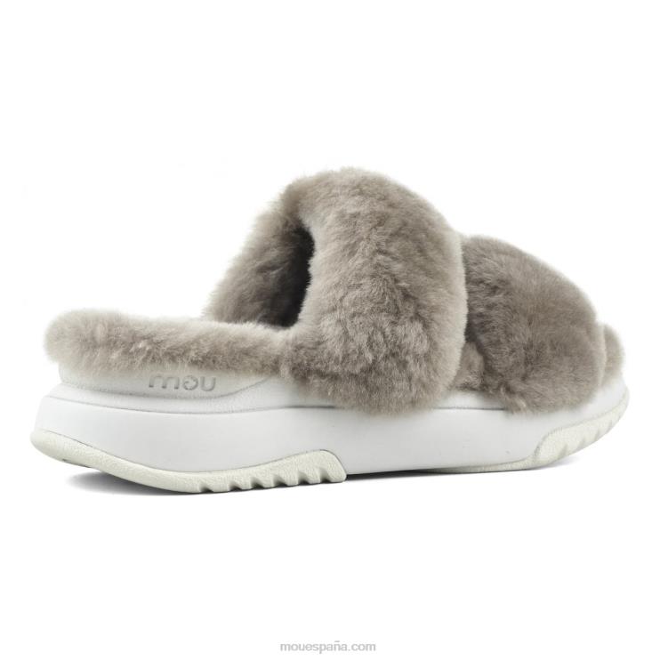 mujer zapatilla de jogging Mou NN6RX504 elefante gris