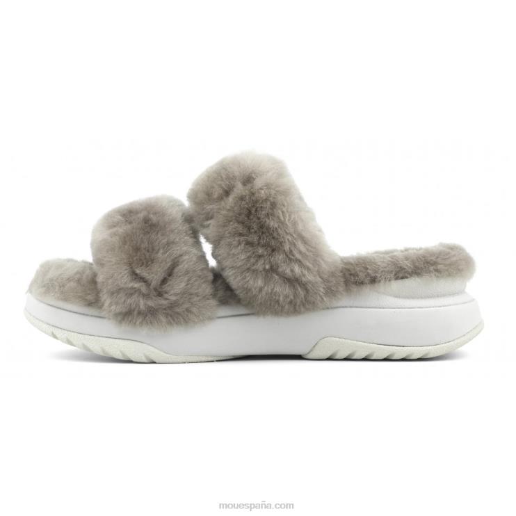 mujer zapatilla de jogging Mou NN6RX504 elefante gris