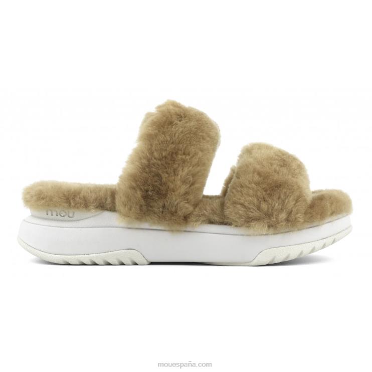 mujer zapatilla de jogging Mou NN6RX505 coñac