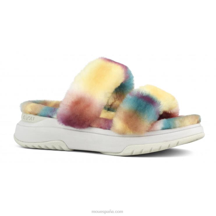 mujer zapatilla de jogging Mou NN6RX508 mezclar verde