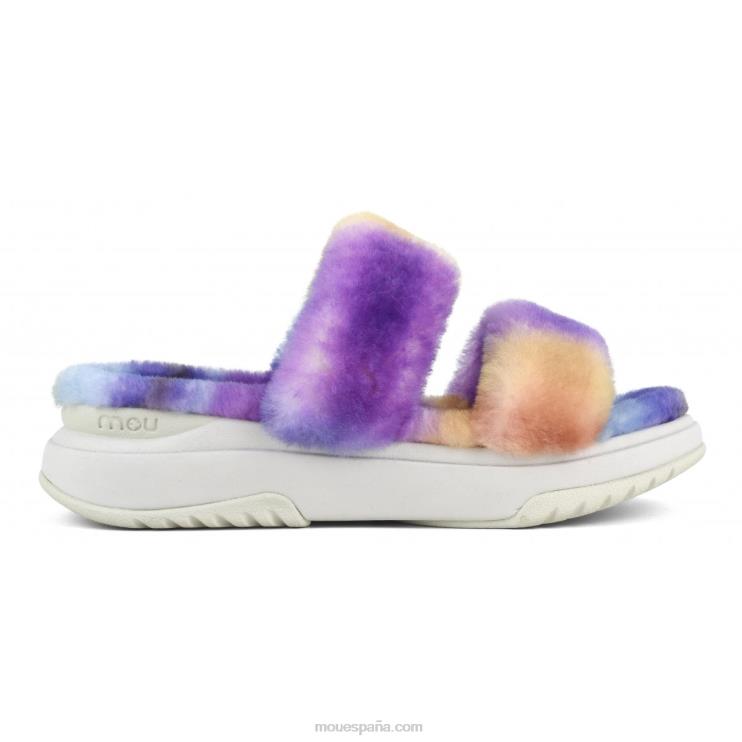 mujer zapatilla de jogging Mou NN6RX509 mezclar morado