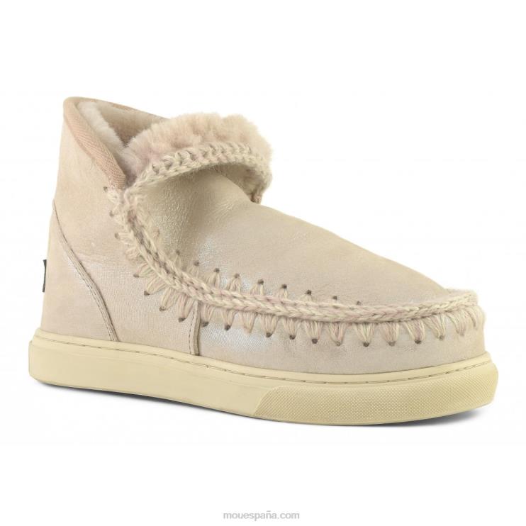 mujer zapatilla esquimal Mou NN6RX665 beige rosa