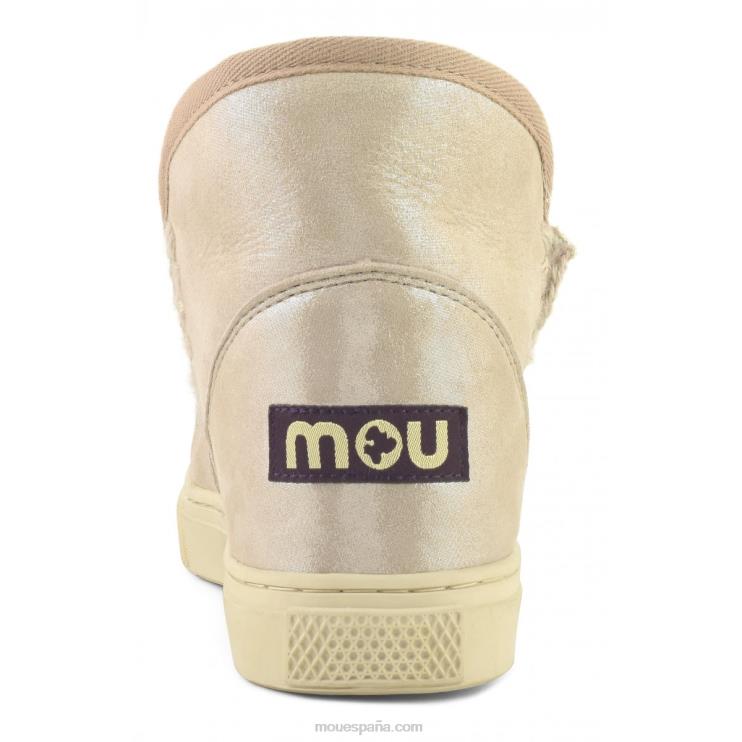 mujer zapatilla esquimal Mou NN6RX665 beige rosa